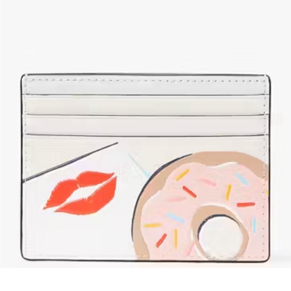 Kate Spade Coffee Break SET Donut Doughnut Crossbody, Cardholder & Necklace, NWT - Picture 13 of 16